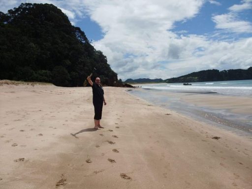 Hot Water Beach in Neuseeland