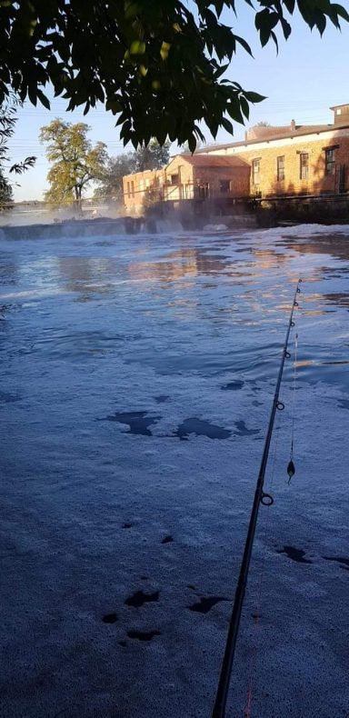 Spinnfischen an der Erlanger Regnitz auf Waller